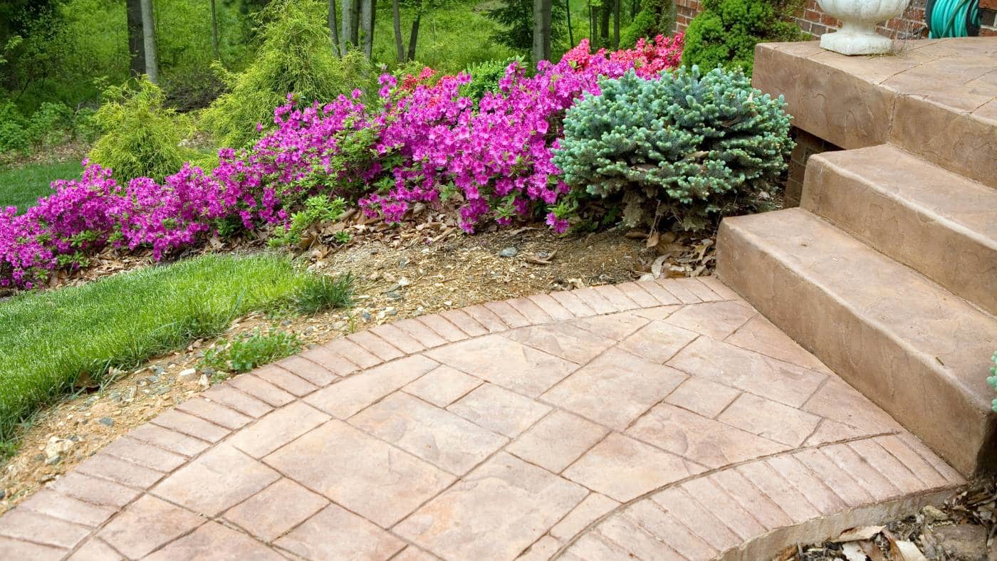 Stamped Concrete Steps: Blend Style & Durability